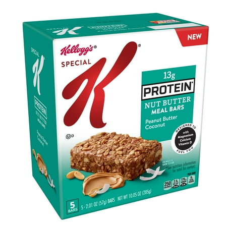 Kellogg's Special K Nut Butter Meal Bars Peanut Butter Coconut 10.05oz 5Ct