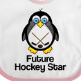 thumbnail image 4 of Inktastic Future Hockey Star Penguin Boys or Girls Baby Bib, 4 of 4