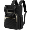 thumbnail image 1 of Mochila para portátil LOVEVOOK para mujer, 15.6 pulgadas, impermeable, negra, 1 of 7