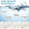 thumbnail image 3 of Bolas de filtro para piscina 200 g, bolas de filtro reutilizables, bolas de filtración(blanco), 3 of 5