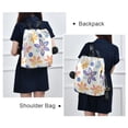 thumbnail image 4 of FORMRS Women's Travel Backpack Purse Anti-Theft Hidden Pockets Casual Shoulder Bag, Blue Retro Flower, 4 of 7