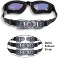 thumbnail image 4 of Lunettes de Natation, Anti-Fuite Anti-Buée Protection UV Triathlon avec Pinces Nasales, 4 of 7