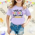 thumbnail image 2 of LEKDFST First Day of School Graphic Tees for Girls Boys Pre Kindergarten 1st 2nd 3rd Grade Back to School T-Shirts Unisex Kids Short Sleeve Shirts Purple 3-4 Years, 2 of 5