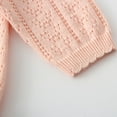 thumbnail image 3 of WIBACKER 1-6T Girls Long Sleeve Botton Down Cardigan Sweater Toddler Kids Cotton Crochet Knit Tops, 3 of 10