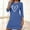 Blue, variant on Heart Print Women Moomoo Nightgowns Long Sleeve Mumu Dress Crew Neck Soft Womens Nightgown XL