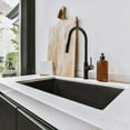 thumbnail image 3 of Houzer KEV-151-MB Matte Black Stainless Steel Single Hole Kitchen Sink Faucet with Pull Down Sprayer, 3 of 9