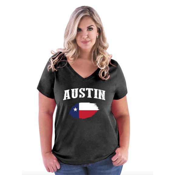 NIB - Women's Plus Size V-neck T-Shirt - Austin
