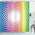 thumbnail image 1 of Colorful Shower Curtain, Magical Fantastic Flower Design in Abstract Style with Vibrant Look Rainbow Colors, Fabric Bathroom Set with Hooks, 69W X 84L Inches Extra Long, Multicolor, by Ambesonne, 1 of 3