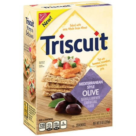 Nabisco Triscuit Mediterranean Style Olive Crackers, 9oz
