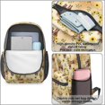 thumbnail image 4 of Highland Cow and Sunflower Print 17" Waterproof Oxford School Backpacks for Teens, S-Shape Padded Straps, for School, Travel, Hiking, Camping, 4 of 5