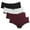 Bla-LGray-Red*2, variant on Charmo Women's Cotton Soft Underwear Stretch Hipster Solid Panties 4 Packs