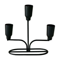 JoyMoreHome Metal Triple Taper Candle Holder, Modern Candle Holder with Base, Decorative Candle Stand for Home Decor, Party, Tabletop Centerpiece