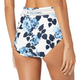 thumbnail image 3 of TOMMY HILFIGER Women's White Floral Stretch Moderate Coverage Mesh Swimsuit Bottom M, 3 of 3