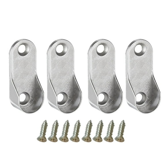 SHISUYAN 12Pcs Closet Support Brackets Silver Cast Metal for Closet Installation Homeowners