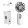 thumbnail image 4 of MORESEC Home 3 Pack Mini Handheld Fan, USB Rechargeable, Portable Personal Cooling, 3 Speeds, Quiet, for Travel, 4 of 8