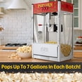 thumbnail image 5 of Great Northern Popcorn 16oz Tabletop Popcorn Machine with Warming Deck, Red, 5 of 8