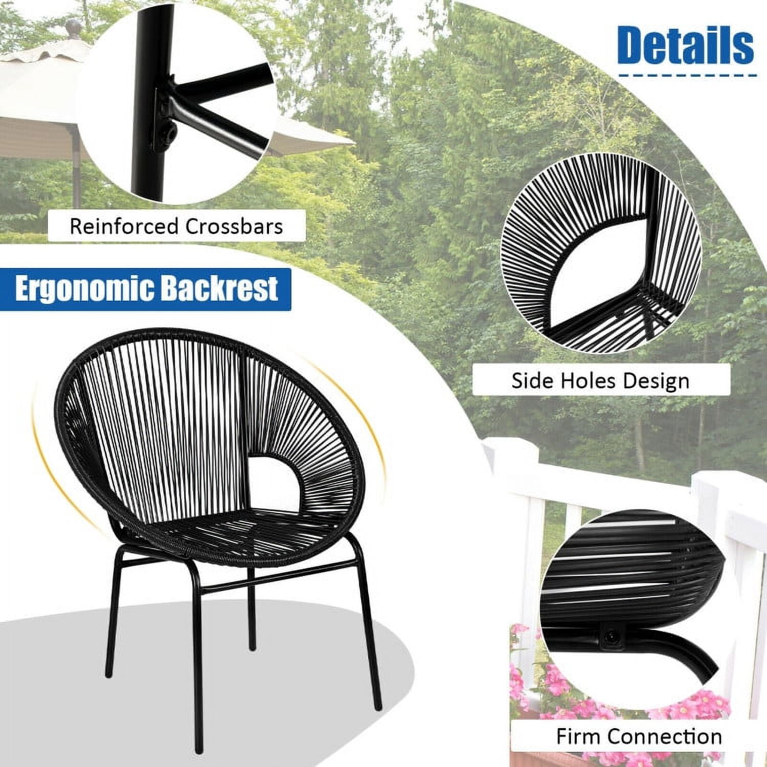 Aimee Lii 3 Pieces Patio Furniture Bistro Set with GlassTable, Small Patio Set, Black Aimee Lii 3 Pieces Patio Furniture Bistro Set with GlassTable, Small Patio Set, Black