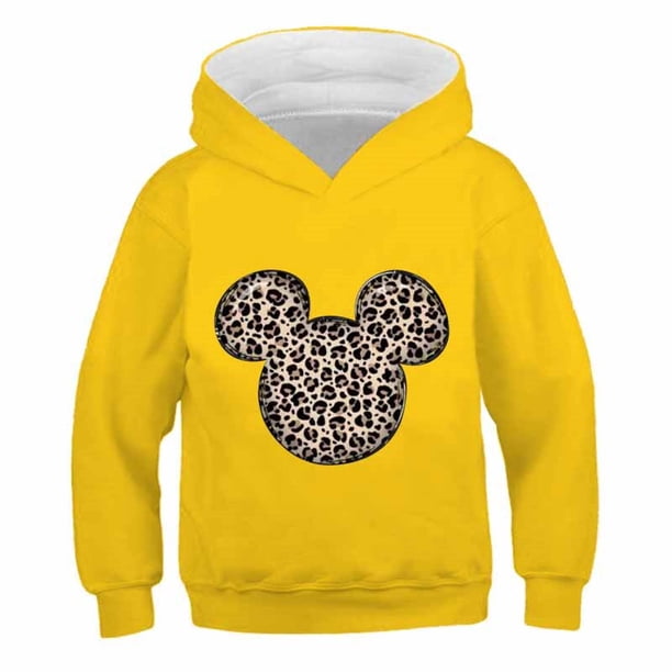 Conjuntos de sudaderas con capucha de Mickey Mouse 2022 Las nuevas sudaderas de algodón para niños & amp; Trajes de pantalones largos Trajes Serie de Disney Traje casual Ropa100cm Gao Jinjia LED