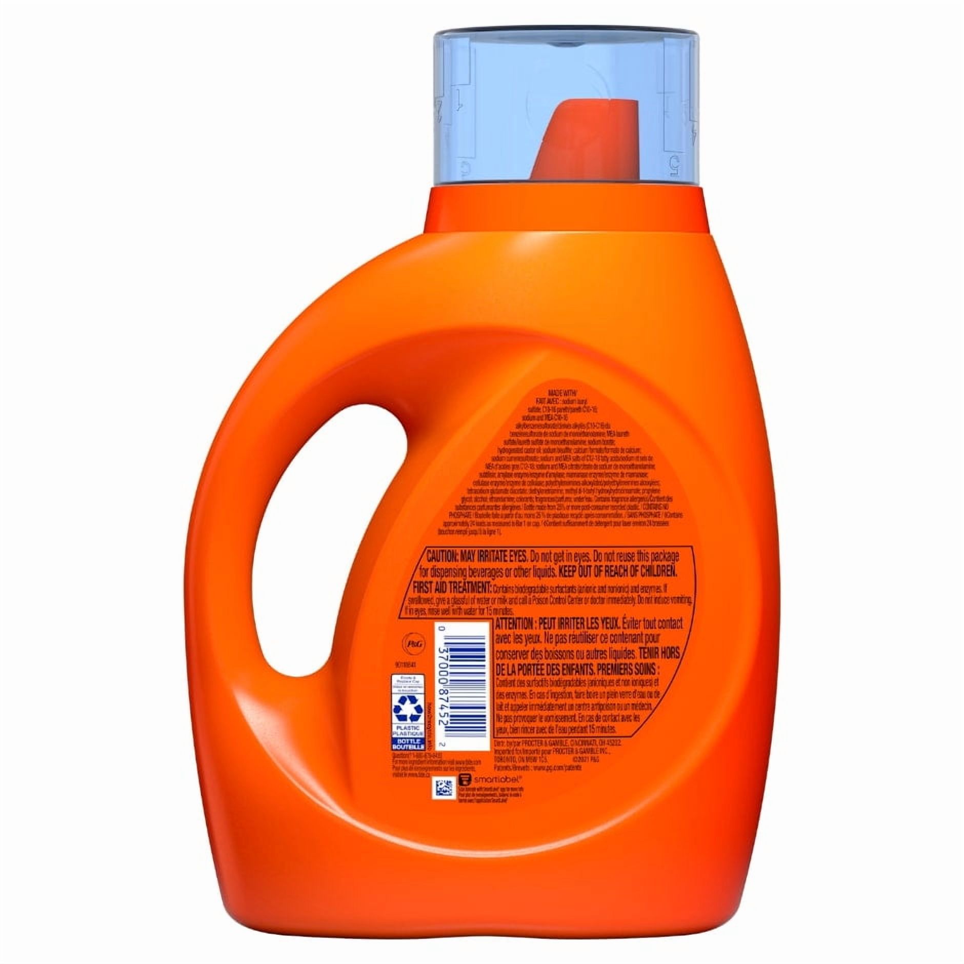 Tide + Downy April Fresh Liquid Laundry Detergent (Pack 3) - 72 Loads, 111fl