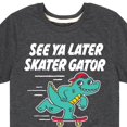 thumbnail image 3 of Instant Message - Skateboarding - See Ya Later Skater - Toddler & Youth Short Sleeve T-Shirt, 3 of 6