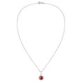 thumbnail image 3 of Vibrant Sunflower Red Coral Inlay .925 Sterling Silver Necklace, 3 of 6