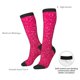 thumbnail image 4 of Fotbe Rose Red Glitter Calcetas Divertidas Estampadas para Hombre y Mujer, Calcetas de Algodón hasta la Rodilla para Caminar, Correr, Enfermería y Embarazo, 4 of 6