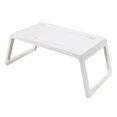 thumbnail image 3 of Soporte de cama ajustable, mesa de bandeja de escritorio de regazo, bandeja de desayuno, escritorio portátil plegable para computadora portátil, mesa Blanco Salvador escritorio para laptop, 3 of 10