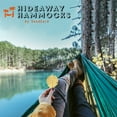 thumbnail image 3 of 9 FT Hammock -Hammock in A Bag -Beach Hammock -SendCord Hideaway Nylon Hammocks for Outdoors -Parachute Hammock with Upraded Straps -Two Person Hammock for Camping, Backyard, Patio, Balcony-BLK, 3 of 7
