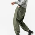 thumbnail image 3 of ZKCCNUK Cargo Pants for Men's Fashion Classic Twill Relaxed Fit Work Wear Combat Safety Cargo Pants Army Green XXXL, 3 of 7