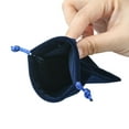 thumbnail image 5 of 5 pc Rectangle Velvet Packing Pouches Drawstring Bags for Gift Wrapping Blue 10x8cm, 5 of 6
