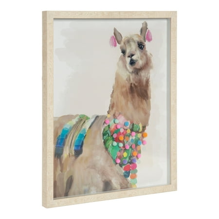 alpaca watercolor whitewash laurel framed kate animal under natural glass decor dialog displays option button additional opens zoom