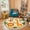 Color 1, variant on Washable Non Slip 6ft Round Rug, Seamless Koala Faces Eucalyptus Leaves Green Circle Area Rugs with Tassels Carpet for Nursery Bedroom Living Room Playroom Tent Rug