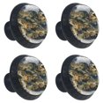 thumbnail image 2 of 4 Pcs Map Knobs for Kitchen Cabinet Cupboard Dresser Bookcase Drawer Pulls Handles Round Home Decor, 2 of 8