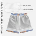 thumbnail image 3 of FORMRS Boys Swim Trunks Quick Dry Mesh Liner Boardshorts Sizes XS-XL, Blue Halloween, 3 of 7