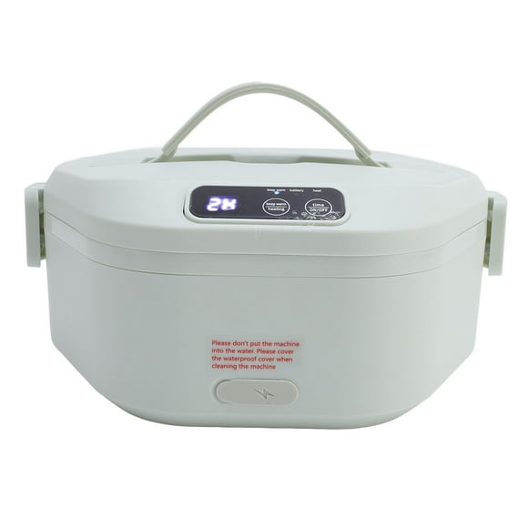Innovative Design Easy to Heat Food Anytime Anywhere Electric Lunch Box Heater with Porcelain Interior Cordless Battery Powered Portable Food Timer Heater