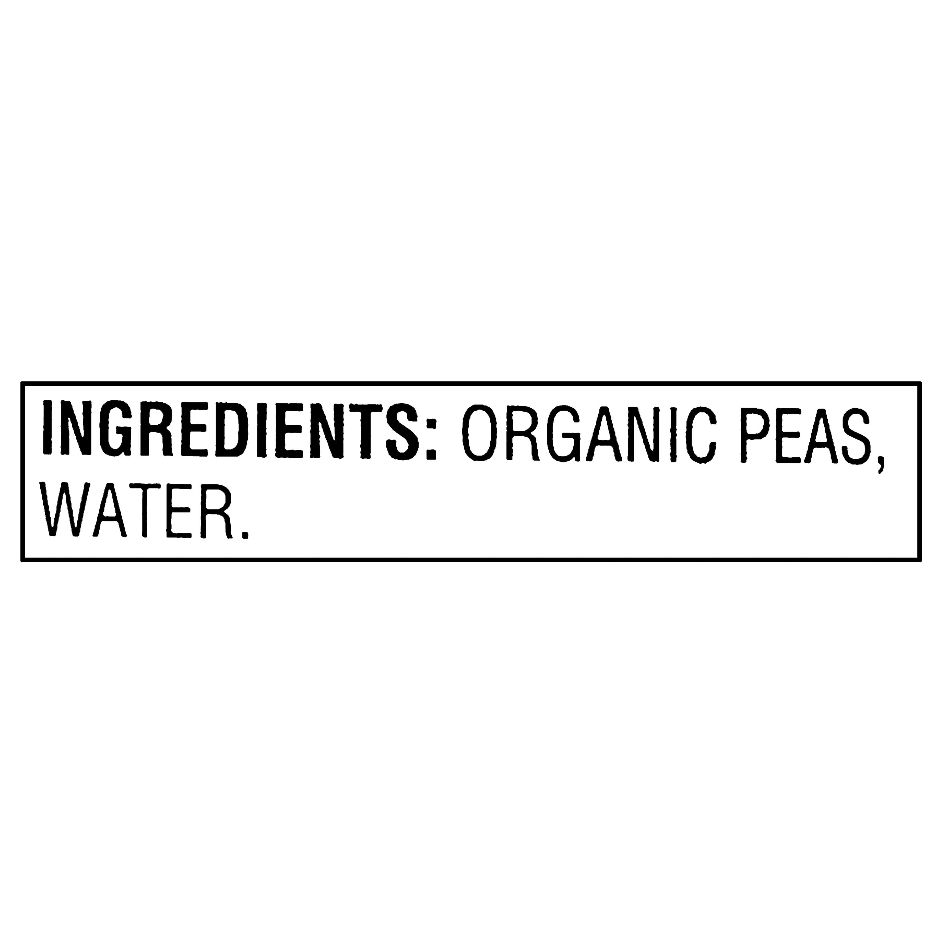 (12 pack) Great Value Organic Sweet Peas No Salt Added, 15 oz
