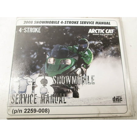Car Service Manual - Arctic Cat 2259-008 2008 4-Stroke Snowmobile Service Manual CD QTY 1