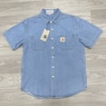 thumbnail image 1 of Carhartt Carhart camisa vaquera de verano top retro americano clásico para hombres y mujeres marca de moda de manga corta para hombres, 1 of 4