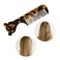 thumbnail image 5 of Unique Bargains 1 Pc Cute Cartoon Anti-Static Handle Hair Comb Brown Acetate Sheet, 5 of 5