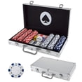thumbnail image 1 of Juego de fichas de póquer Trademark Poker de 11,5 g con tarjetas y estuche para 300 fichas, 1 of 6
