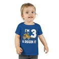thumbnail image 3 of I'm 3 & Digging It Kids Toddler T-shirt, 3 of 3