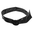thumbnail image 1 of Cinturón ajustable de PU negro para mujer, fino y moderno, versátil, ajustable para vestidos, vaqueros y abrigos, 1 of 8