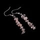 thumbnail image 4 of Pendientes colgantes Yashi de piedra preciosa cristal rosa, 4 of 4