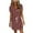 Wine, variant on Bixock Dresses for Women,Women Oversize Mini Dress,Women's Fashion Casual High Waist Short Sleeve V-Neck Dress for Everyday Style or Office Wear Dress
