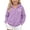 Purple, variant on BLVB Boys Girls Zip up Hoodies Teen Full-Zip Heart Graphic Sweatshirts Jacket Casual Fall Outwear with Pocket(White,13-14 Years)