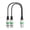 Green, variant on 3Pin Male to Double Female Cable Balanced Microphone Adapter Cable 30cm Splitter Adapter for Speakers