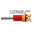 thumbnail image 4 of Screw Holder Clamp, Screw Gripper Screw Holder Fits Screwdrivers Bit Diameter of 6-8mm for Woodworking 4pcs (Red), 4 of 5