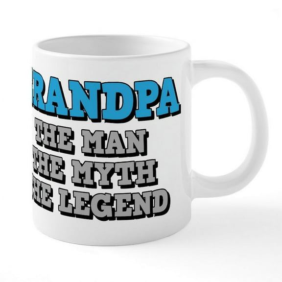 CafePress - Grandpa: The Man - 20 Oz White Ceramic Mega Mug