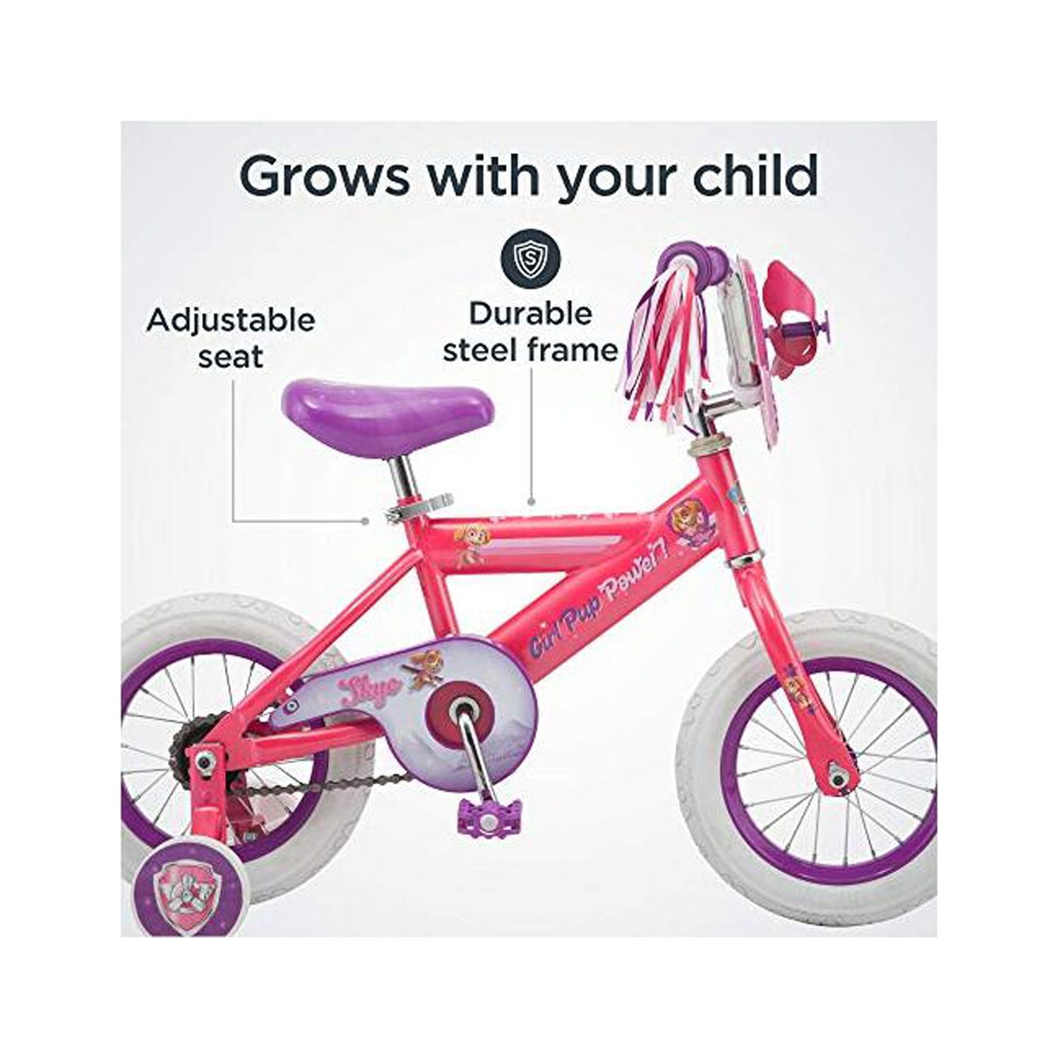 Pacific Cycle Paw Patrol Skye Pups Bike with Training Wheels Walmart