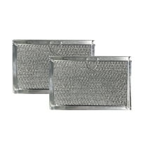 Air Filter Factory Replacement for WB06X10608 GE 5 x 7-5/8 x 3/32 Microwave Oven 12-Layer Aluminum Grease Filter 2-Pack